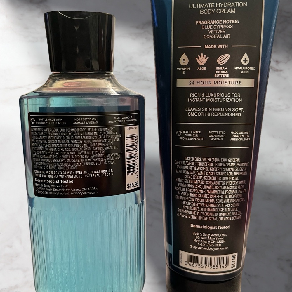 Men’s Collection, Ocean Ultimate Hydration Body Cream and Face & Body Wash - Picture 4 of 4